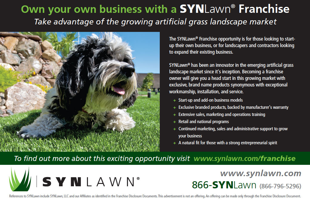 SYNLawn franchise half-page ad